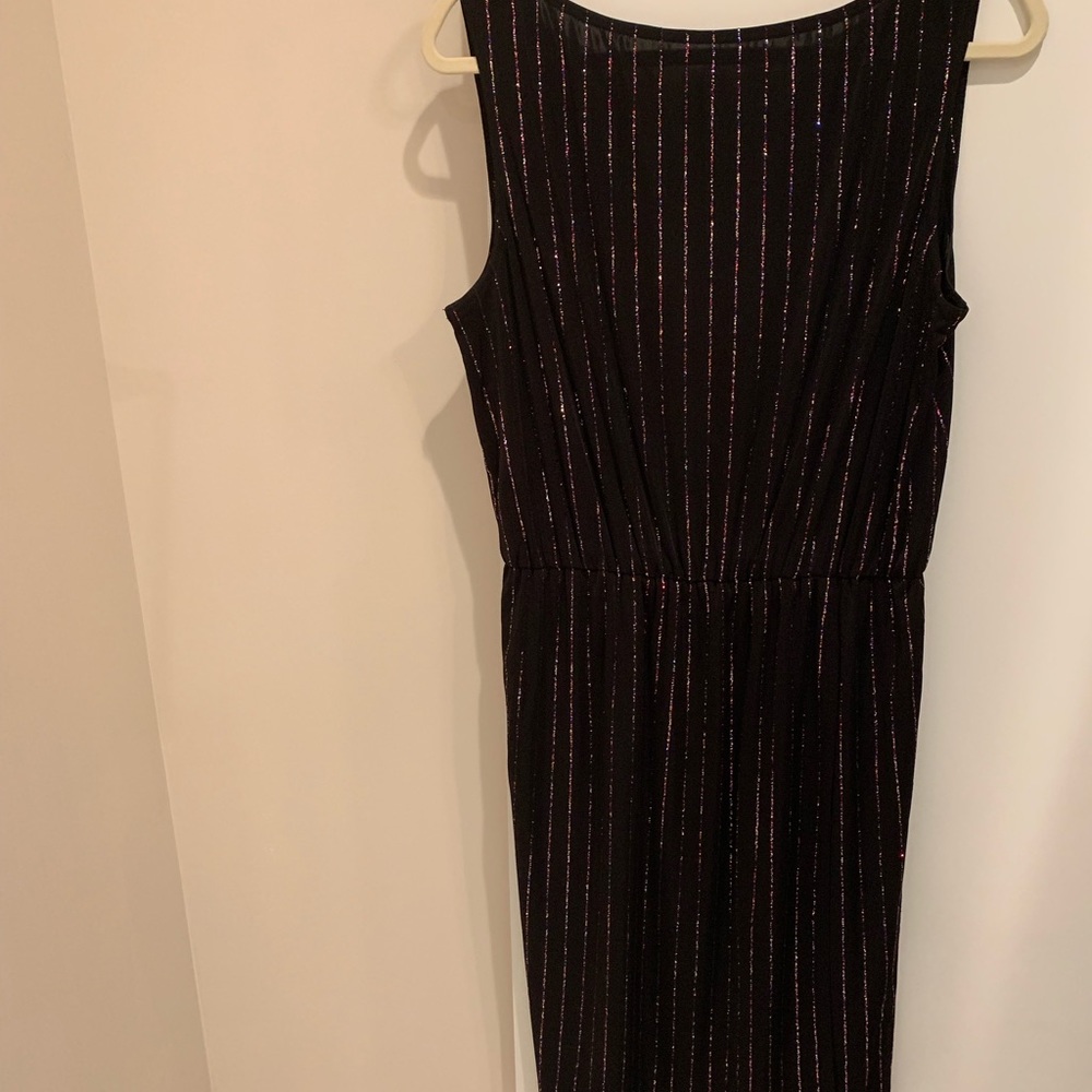 Marc Jacobs glitter pinstripe cocktail dress